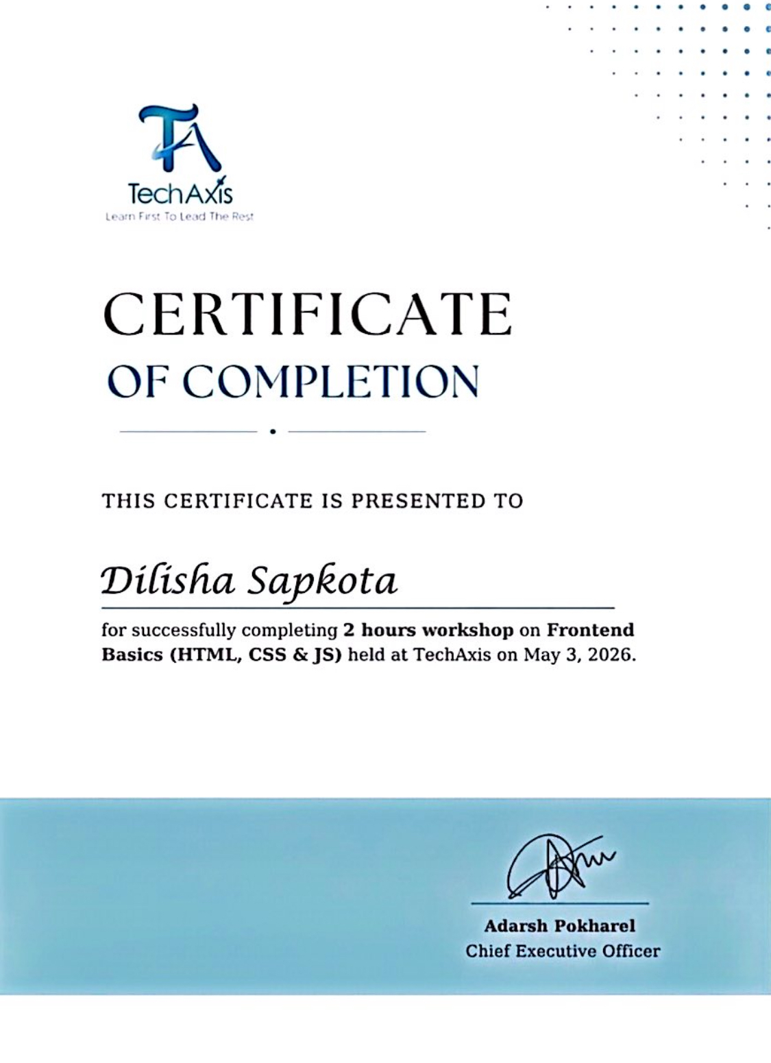 Technical Certificate