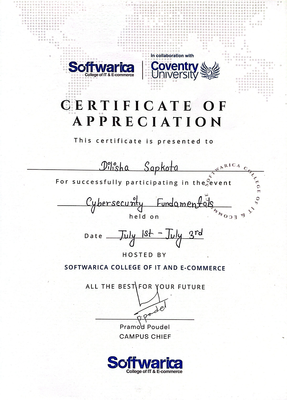 Technical Certificate